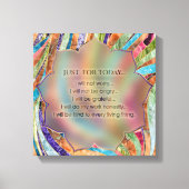 Beginselen van Reiki - Reiki Preepts Canvas Afdruk (Voorkant)