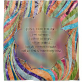 Beginselen van Reiki - Reiki Preepts Douchegordijn (Voorkant)