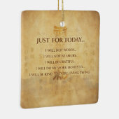 Beginselen van Reiki - Reiki Preepts Keramisch Ornament (Rechts)