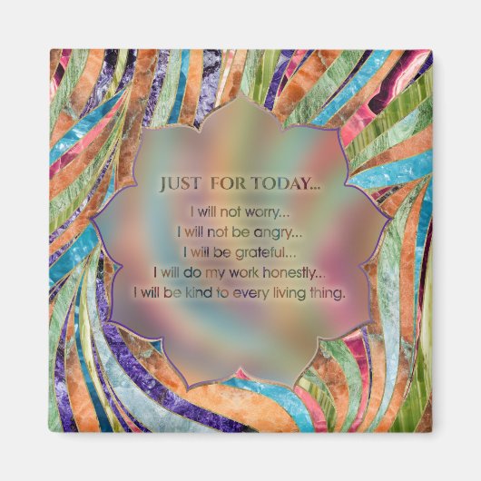 Beginselen van Reiki - Reiki Preepts Magneet (Voorkant)