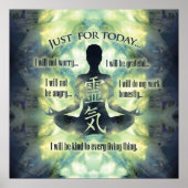 Beginselen van Reiki - Reiki Preepts Poster (Voorkant)