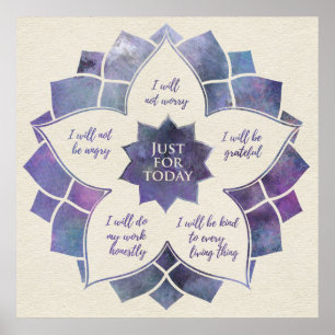 Beginselen van Reiki - Reiki Preepts Poster