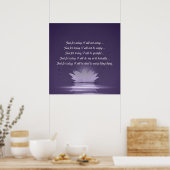 Beginselen van Reiki - Reiki Preepts Poster (Keuken)