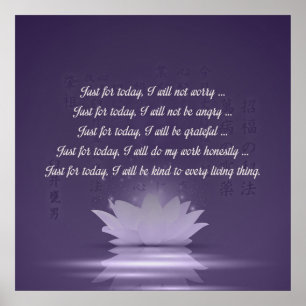 Beginselen van Reiki - Reiki Preepts Poster