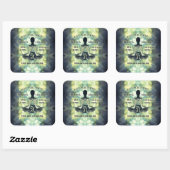 Beginselen van Reiki - Reiki Preepts Vierkante Sticker (Vel)