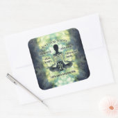 Beginselen van Reiki - Reiki Preepts Vierkante Sticker (Envelop)