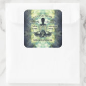 Beginselen van Reiki - Reiki Preepts Vierkante Sticker (Tas)