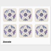 Beginselen van Reiki - Reiki Preepts Vierkante Sticker (Vel)