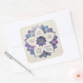 Beginselen van Reiki - Reiki Preepts Vierkante Sticker (Envelop)