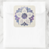 Beginselen van Reiki - Reiki Preepts Vierkante Sticker (Tas)