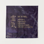 Beginselen van Reiki - Reiki Preepts Wandkleed (Voorkant)