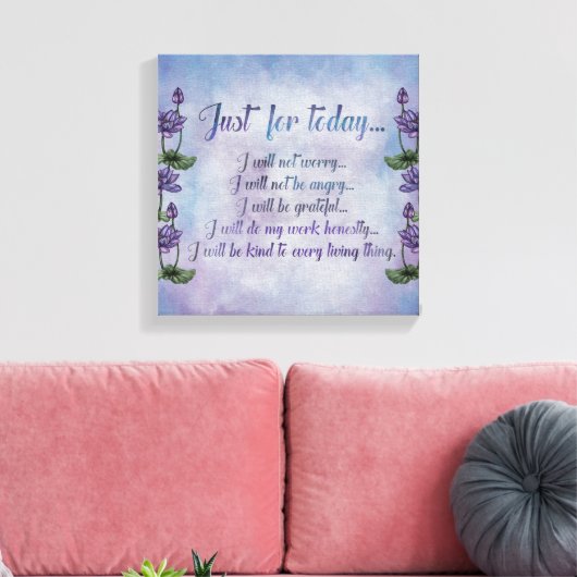 Beginselen van Reiki -Reiki Voorschriften Canvas Afdruk (Insitu (Woonkamer))