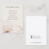 Beginselen van Reiki, voorschriften Visitekaartje (Voorkant / Achterkant)