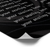 Begint bij $12.80 het Zitten Grafiek voor Ontvangs Poster (Hoek)