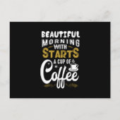 Begint een Koffiebeker Briefkaart (Voorkant)