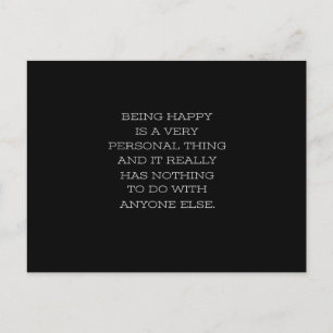 begint gelukkig is een heel persoonlijk iets briefkaart