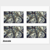 Begird Abstract Rechthoekige Sticker (Vel)