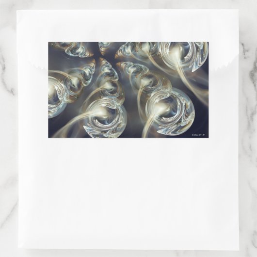 Begird Abstract Rechthoekige Sticker (Tas)