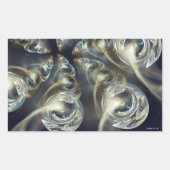 Begird Abstract Rechthoekige Sticker (Voorkant)