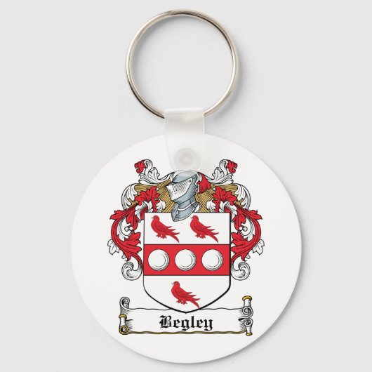 Begley Family Crest Sleutelhanger (Voorkant)