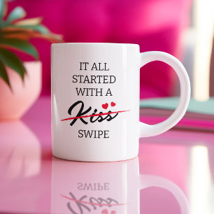 Begon met een Swipe Online Dating Koffiemok