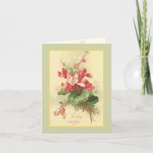 Begonia  Birthday Greetings Kaart