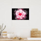 Begonia bloem waterverf - bb1 poster (Keuken)