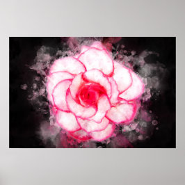 Begonia bloem waterverf - bb1 poster