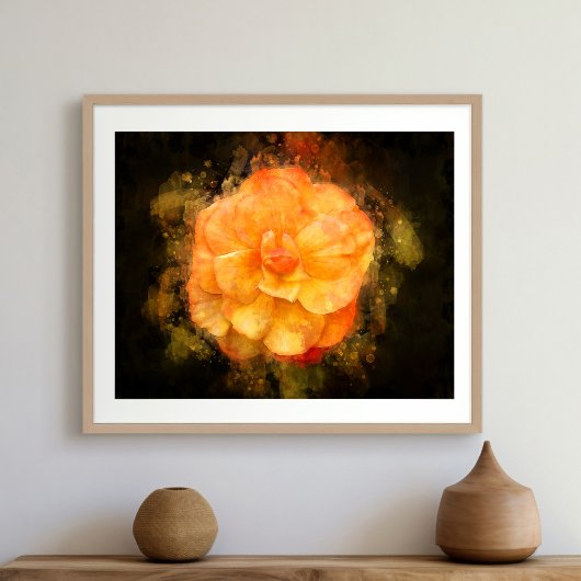 Begonia bloem waterverf - bb2 foto afdruk
