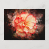 Begonia bloem waterverf - bb3 briefkaart (Voorkant)