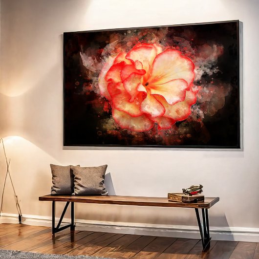 Begonia bloem waterverf - bb3 foto afdruk