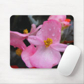 Begonia bloemen,海棠 muismat (Met muis)