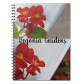 Begonia Flower Garden Notitieboek (Voorkant)