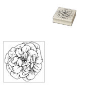 Begonia Flower Wood Art Stempel (Gestempeld)