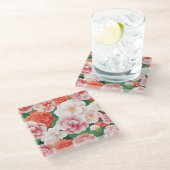 Begonia Flowers Onderzetter Glazen Onderzetter (Schuin)