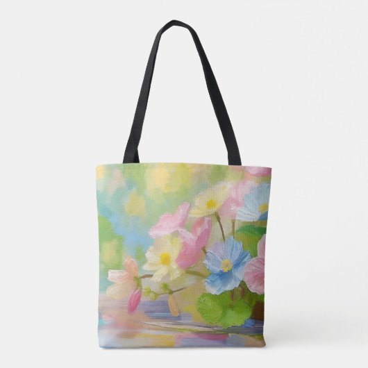 Begonia Flowers Vaas, Bijbelteksten Moederdag Tote Bag (Achterkant)