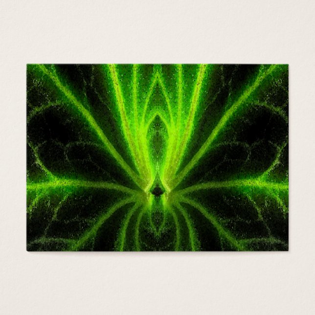 Begonia Leaf Abstract ATC Visitekaartje (Voorkant)