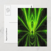 Begonia Leaf Abstract Briefkaart (Voorkant / Achterkant)