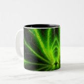 Begonia Leaf Abstract Tweekleurige Koffiemok (Voorkant links)