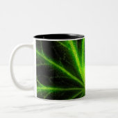 Begonia Leaf Abstract Tweekleurige Koffiemok (Links)