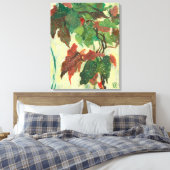 Begonia Maculata Home Garden Plant Floral Painting Canvas Afdruk (Insitu (Slaapkamer))