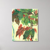 Begonia Maculata Home Garden Plant Floral Painting Canvas Afdruk (Voorkant)