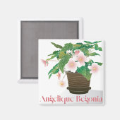 Begonia Magneet (Voorkant / Achterkant)