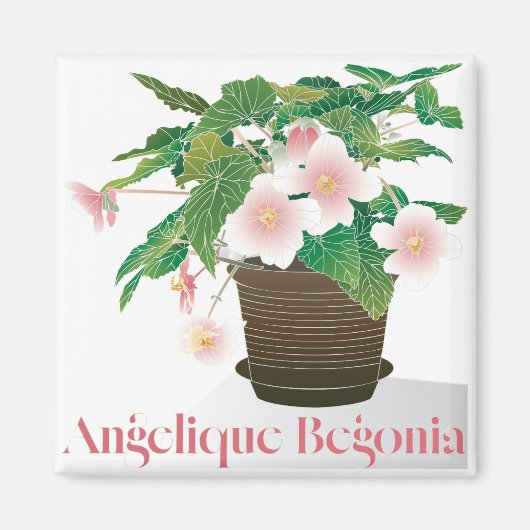Begonia Magneet (Voorkant)