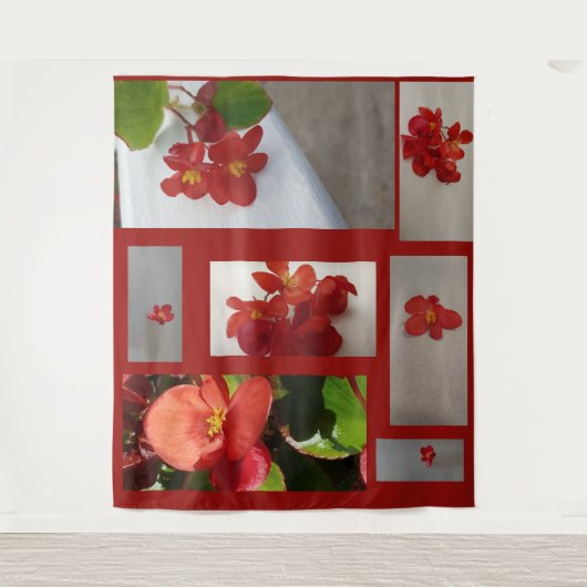 Begonia of Beauty Tapestry Wandkleed (Voorkant)