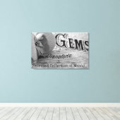 Begonia Pareltjes Pianoforte Canvas Afdruk (Insitu (Houten vloer))