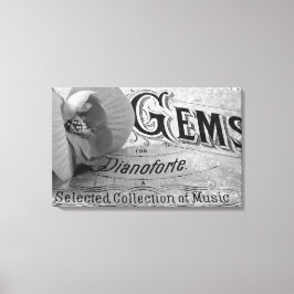 Begonia Pareltjes Pianoforte Canvas Afdruk