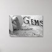 Begonia Pareltjes Pianoforte Canvas Afdruk (Voorkant)