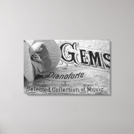 Begonia Pareltjes Pianoforte Canvas Afdruk