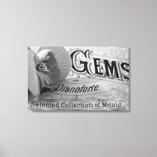 Begonia Pareltjes Pianoforte Canvas Afdruk (Voorkant)